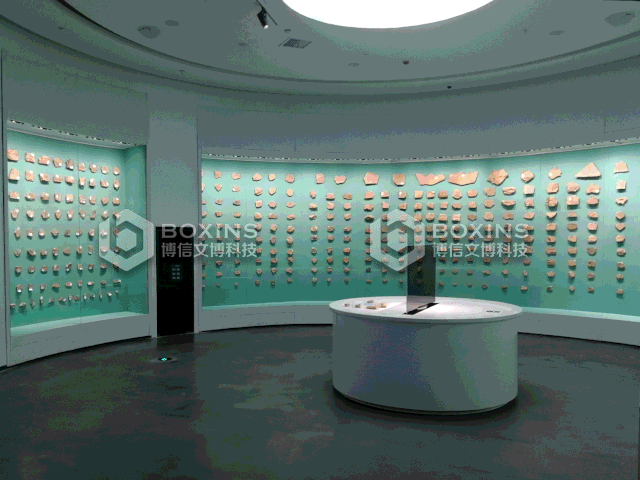 化石博物館展櫃